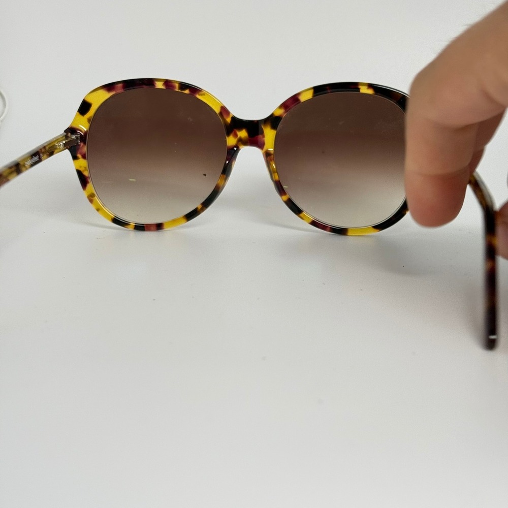 EyeBuyDirect Sheila Oversized Round Tortoiseshell Sunglasses Yellow Purple C1 - Picture 3 of 7